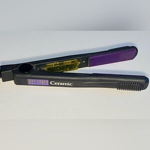 Hot Tools Revolutionary 1.25" Flat Iron Straightener Black Purple Works Electric